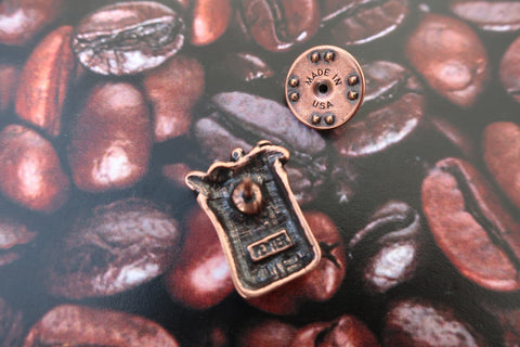 Sack of Coffee Copper Lapel Pin