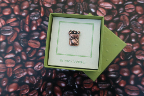 Sack of Coffee Copper Lapel Pin