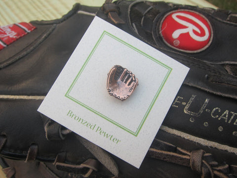 Baseball Glove Copper Lapel Pin