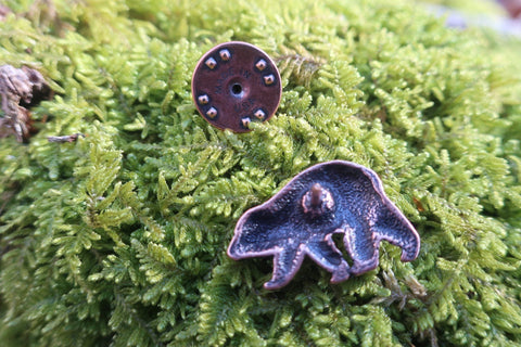 Bear Copper Lapel Pin