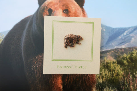 Bear Copper Lapel Pin