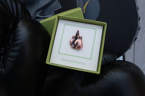 Boxing Gloves Copper Lapel Pin