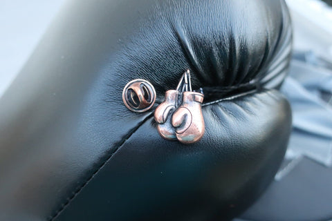 Boxing Gloves Copper Lapel Pin