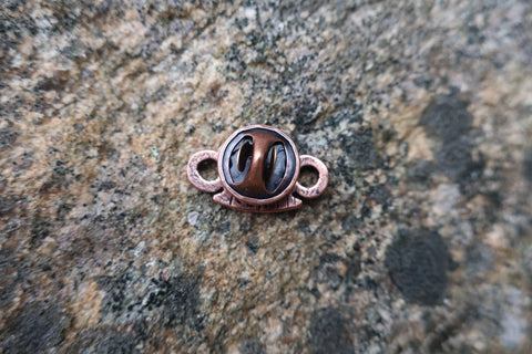 Brass Knuckles Copper Lapel Pin