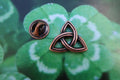 Celtic Knot Copper Lapel Pin