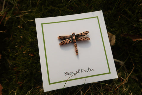 Dragonfly Copper Lapel Pin