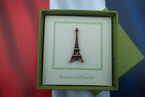 Eiffel Tower Copper Lapel Pin