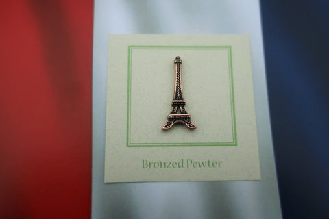 Eiffel Tower Copper Lapel Pin