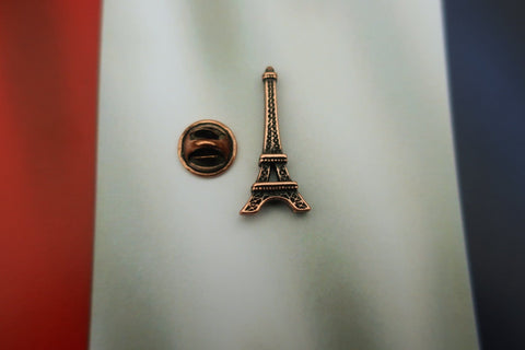 Eiffel Tower Copper Lapel Pin