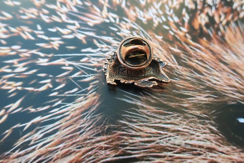 Hedgehog Copper Lapel Pin