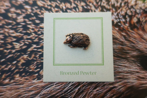 Hedgehog Copper Lapel Pin