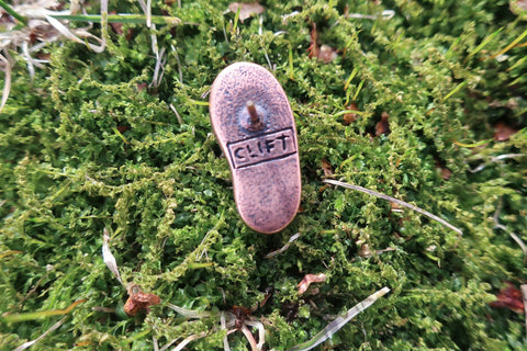 Hiking Boot Copper Lapel Pin