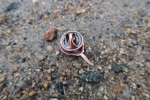 Horseshoe Crab Copper Lapel Pin