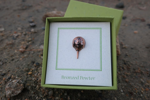 Horseshoe Crab Copper Lapel Pin
