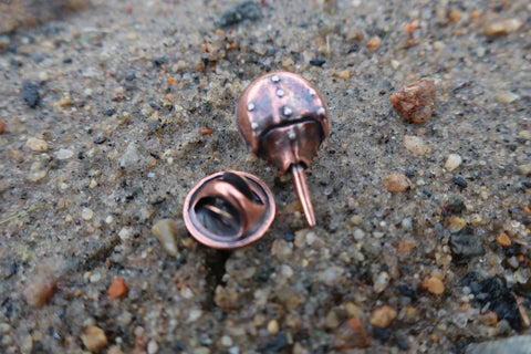 Horseshoe Crab Copper Lapel Pin