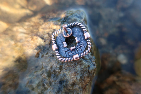 Life Preserver Copper Lapel Pin