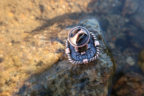 Life Preserver Copper Lapel Pin