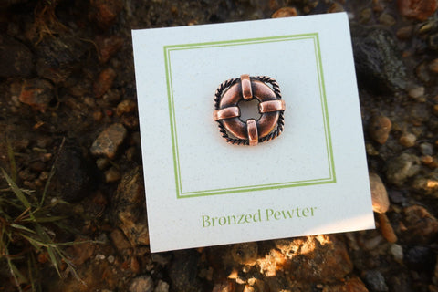 Life Preserver Copper Lapel Pin