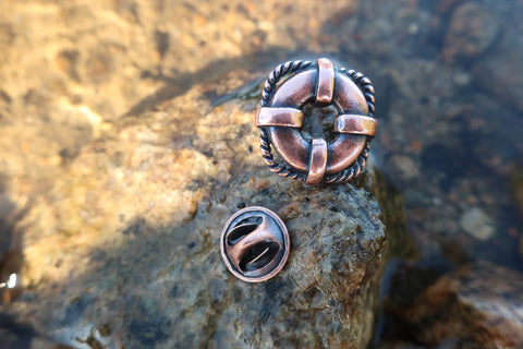 Life Preserver Copper Lapel Pin
