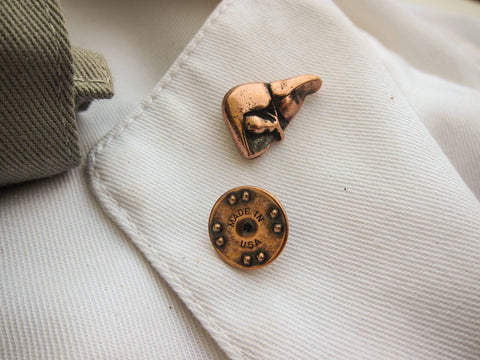 Liver Copper Lapel Pin
