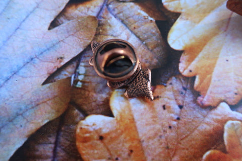 Oak Leaf Copper Lapel Pin