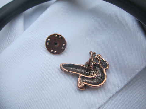 Pancreas Copper Lapel Pin
