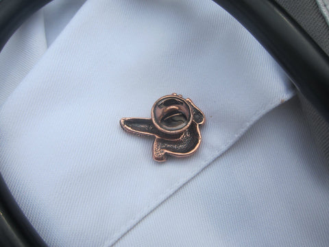 Pancreas Copper Lapel Pin