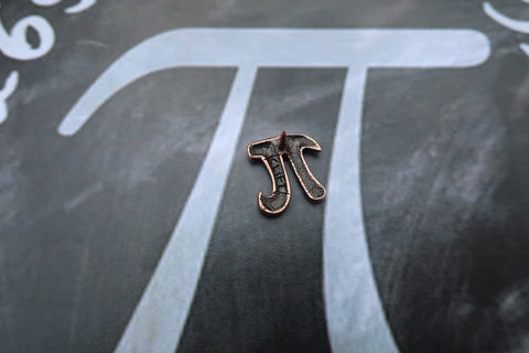 Pi Copper Lapel Pin