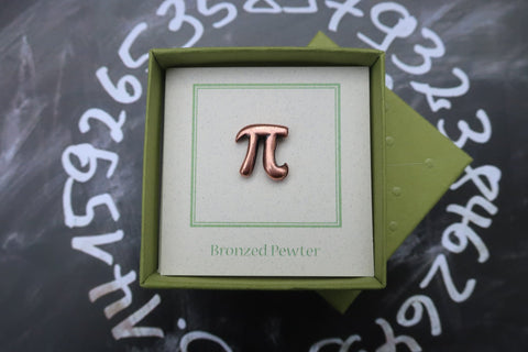 Pi Copper Lapel Pin