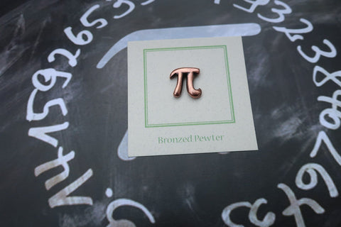 Pi Copper Lapel Pin