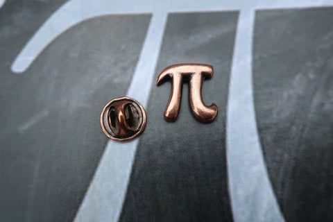 Pi Copper Lapel Pin