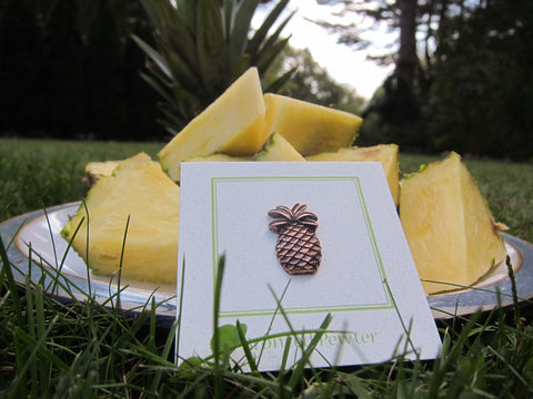 Pineapple Copper Lapel Pin