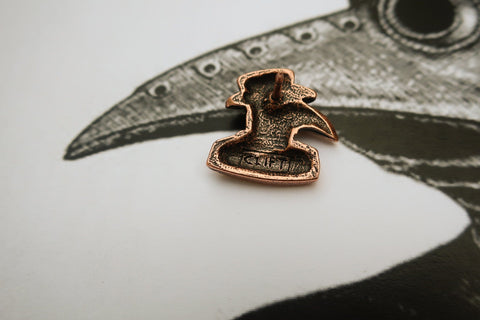 Plague Doctor Copper Lapel Pin