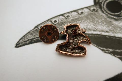 Plague Doctor Copper Lapel Pin