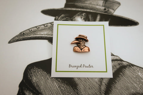 Plague Doctor Copper Lapel Pin