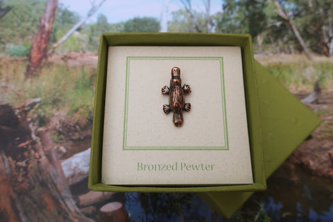 Platypus Copper Lapel Pin