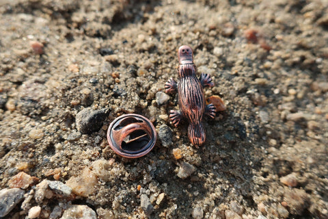 Platypus Copper Lapel Pin