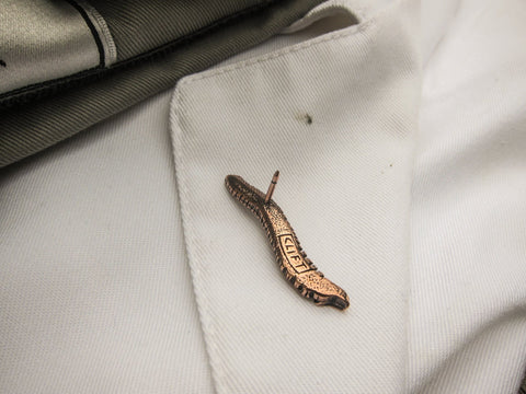 Spine Copper Lapel Pin