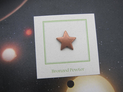 Star Copper Lapel Pin