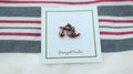 Stork Copper Lapel Pin