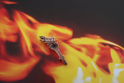 Torch Copper Lapel Pin