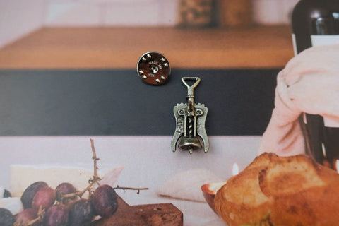 Corkscrew Lapel Pin