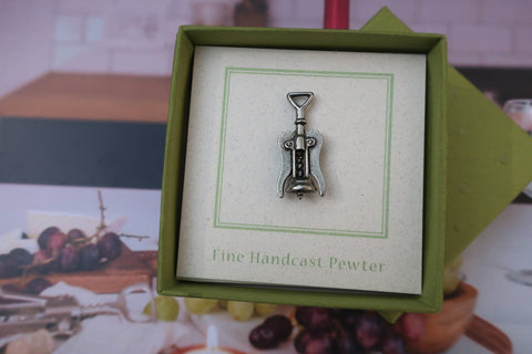 Corkscrew Lapel Pin