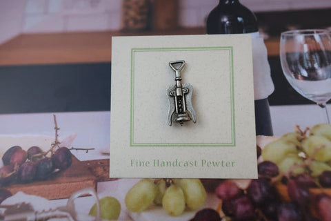 Corkscrew Lapel Pin