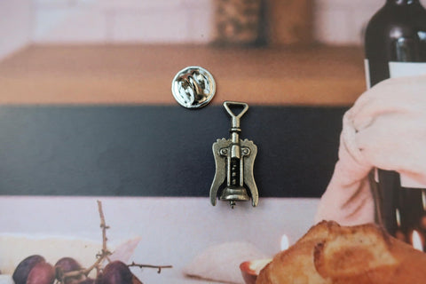 Corkscrew Lapel Pin