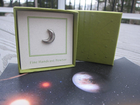 Crescent Moon Lapel Pin