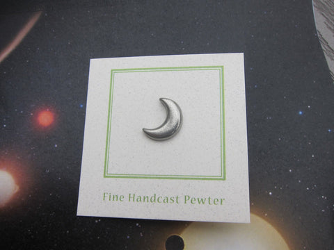 Crescent Moon Lapel Pin