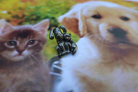 Dog and Cat Lapel Pin