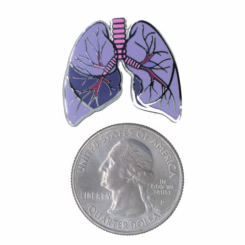 Lungs Enamel Pin