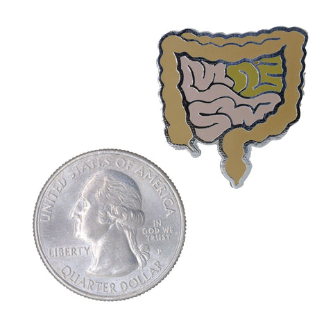 Intestines Enamel Pin